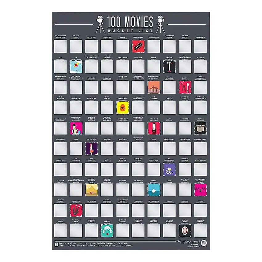 100 Movies Bucket List Skraptavla