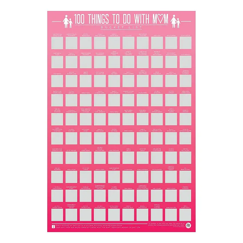 100 Things To Do With Mum Bucket List Skraptavla