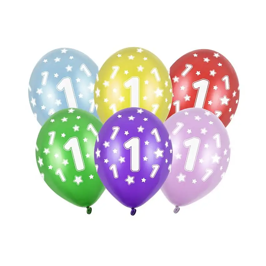 1 År Ballonger Färgmix