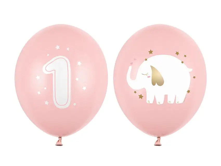 1 År Ballongmix Rosa