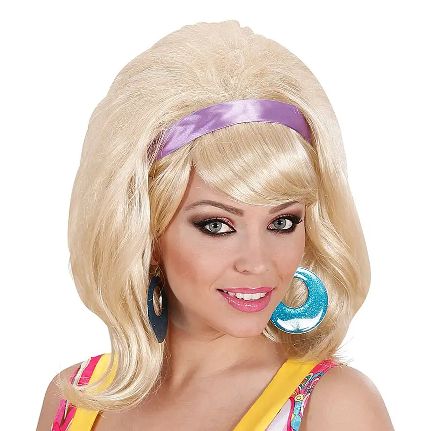 60-tals Blond Peruk