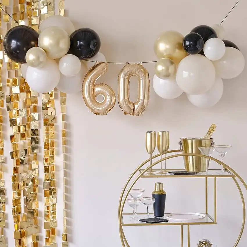 60 År Födelsedag Ballonggirlang