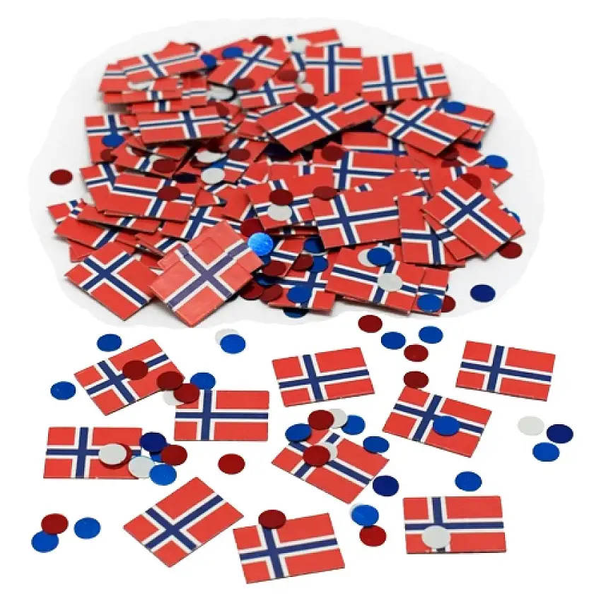 Norges Flagga Konfetti