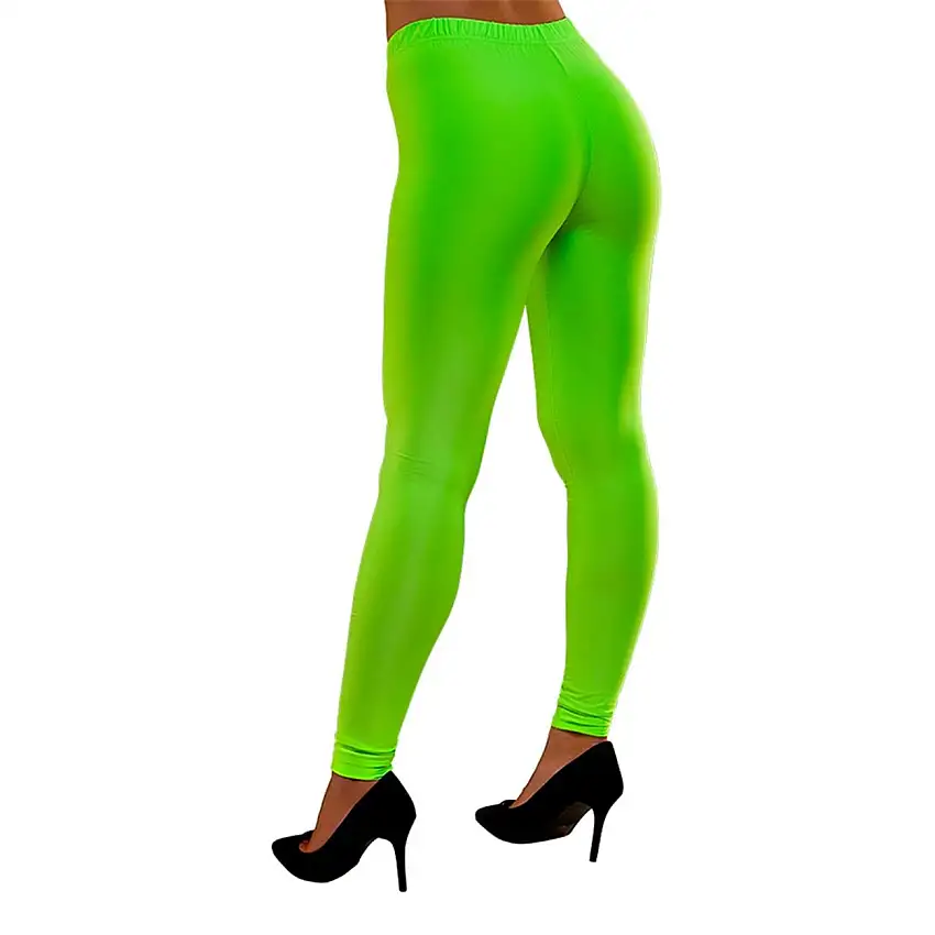 80-tals Leggings Neongröna