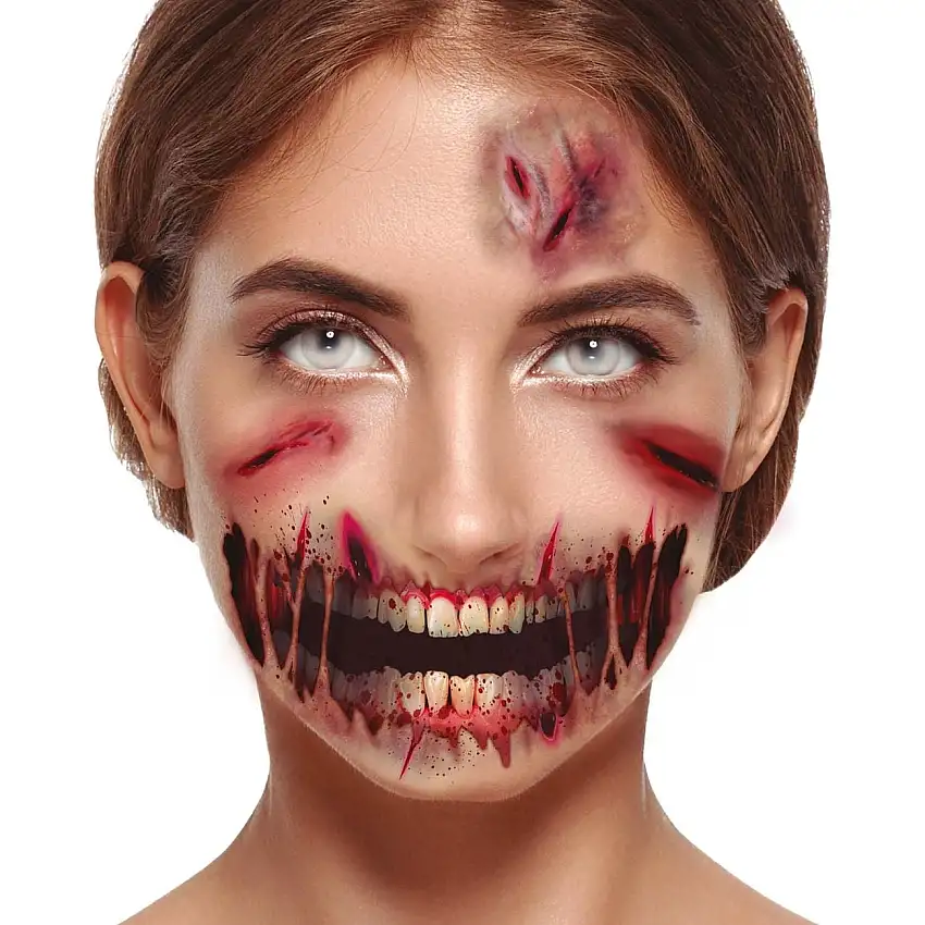 Ansiktstatueringar Zombie