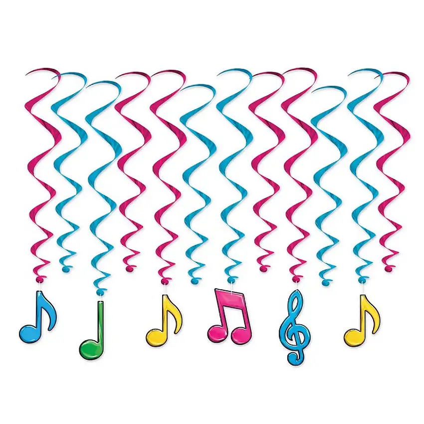 Musiknoter Swirls