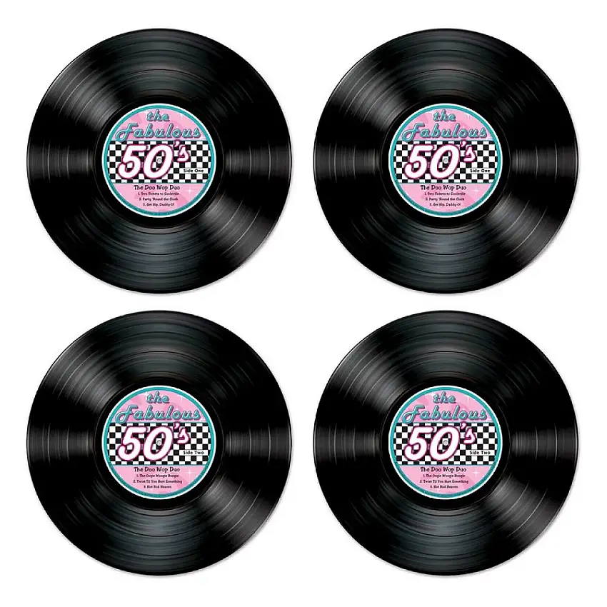50-tal Vinylskiva Dekorationer