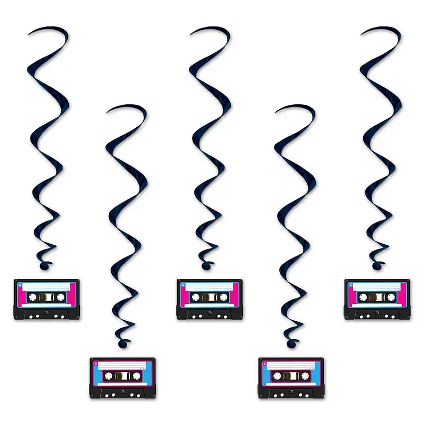 80-tal Kassettband Swirls