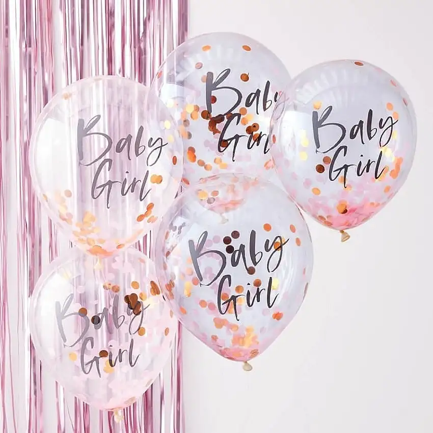 Baby Girl Konfettiballonger