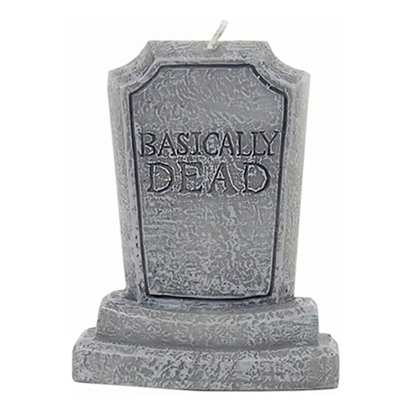Tårtljus Gravsten Basically Dead