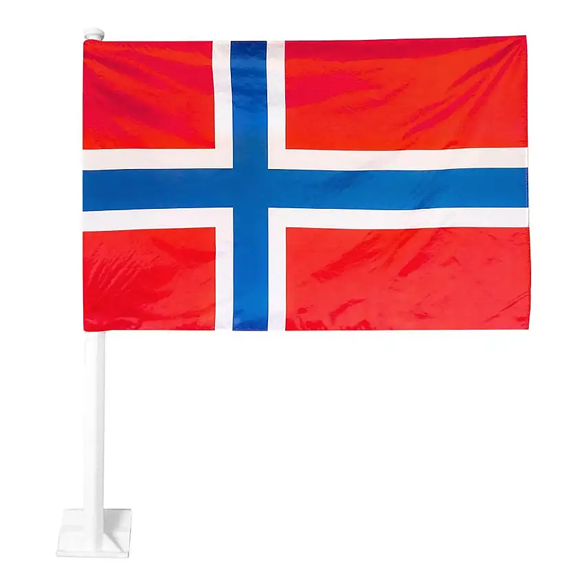Bilflaggor Norska Flaggan