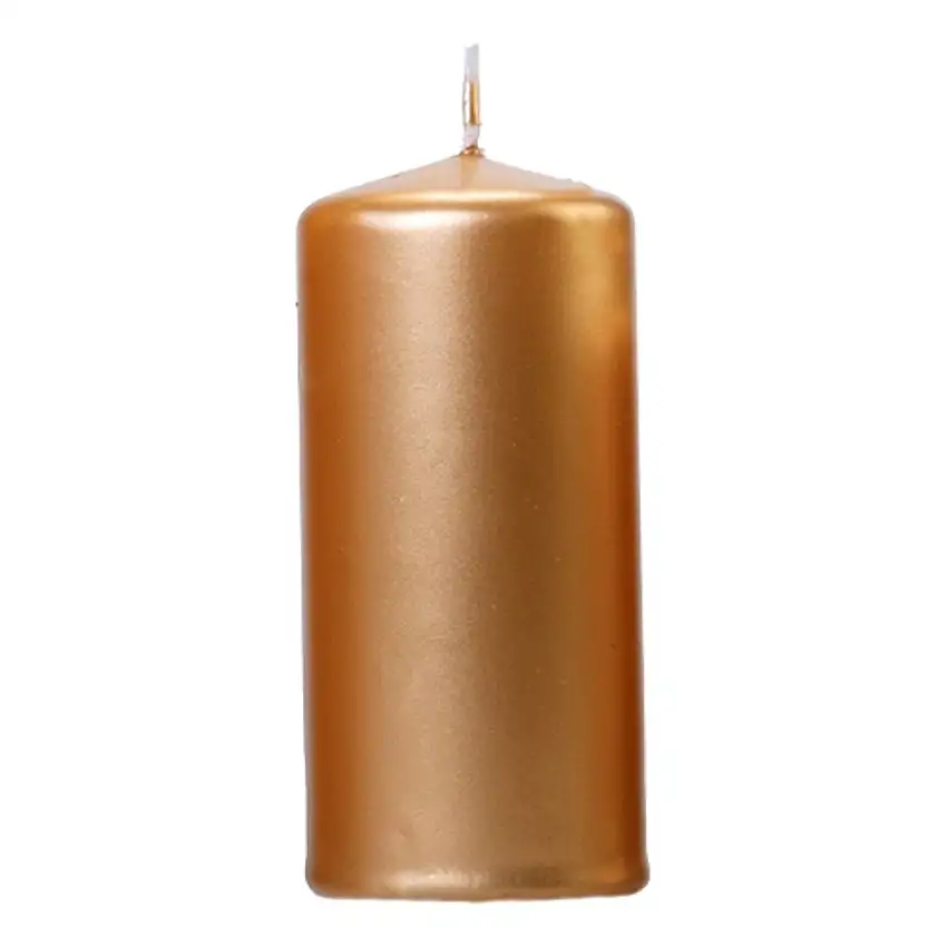Blockljus Metallic Guld