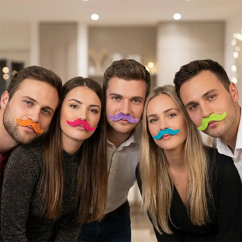 Neon Mustascher