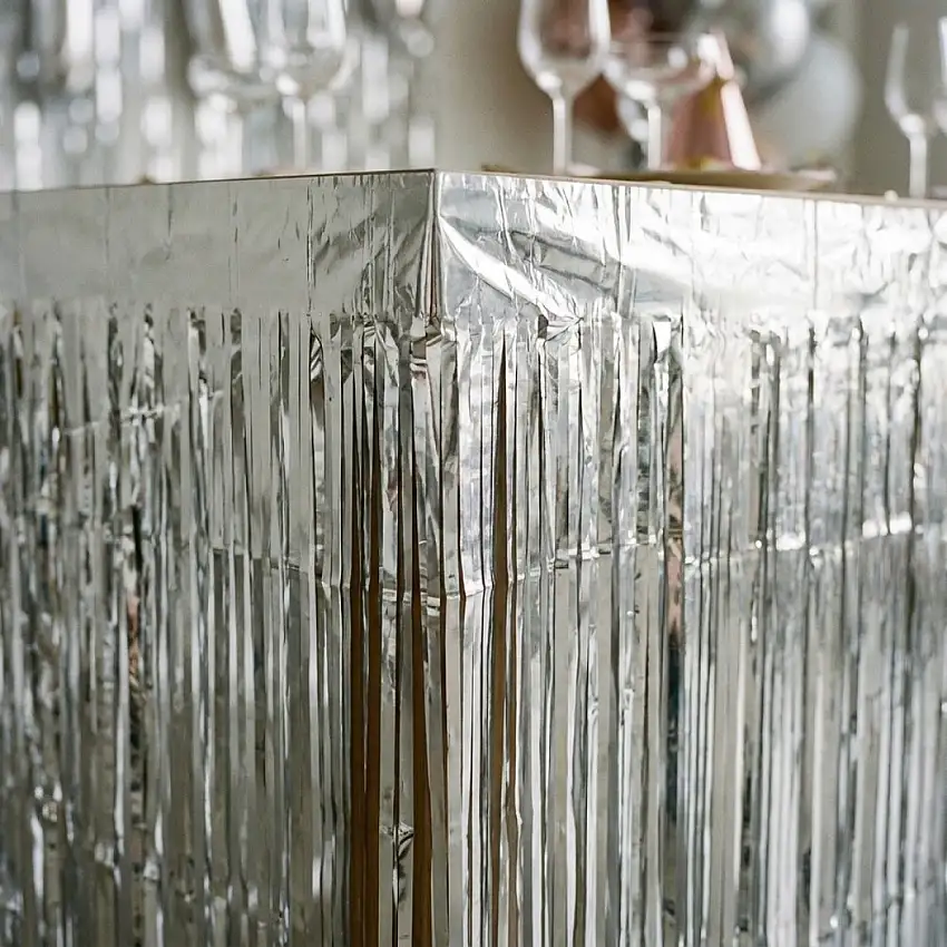 Bordskjol Metallisk Silver
