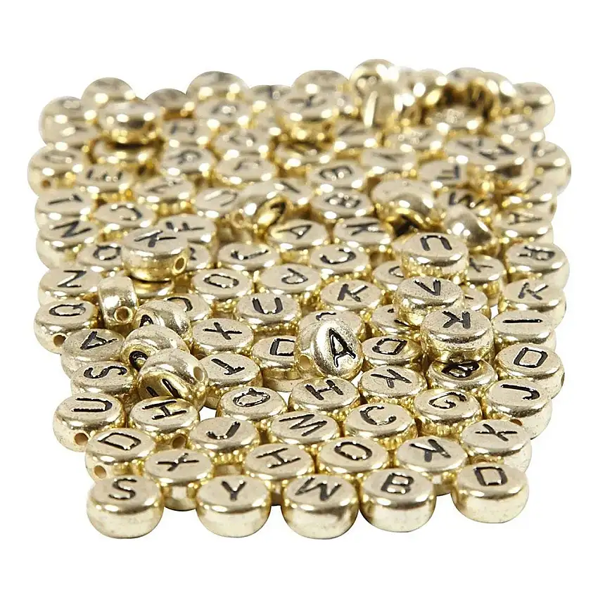 Bokstavspärlor Guld