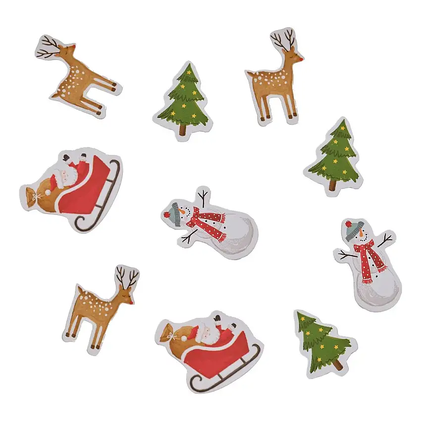 Bordskonfetti Julfigurer