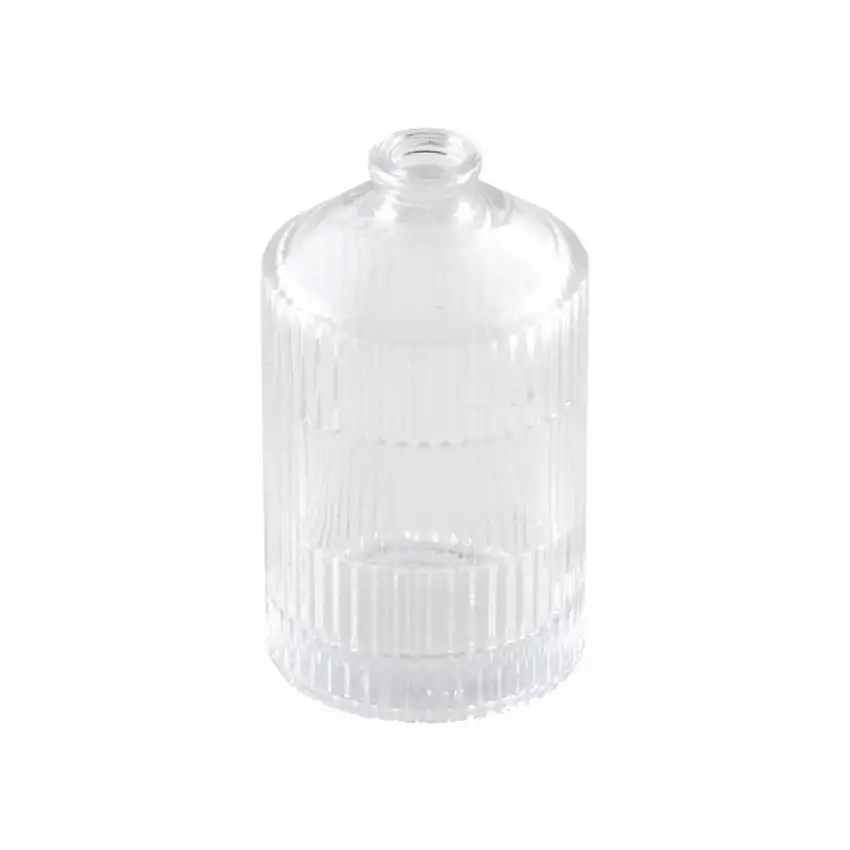 Randig Glasvas Mini Klarglas
