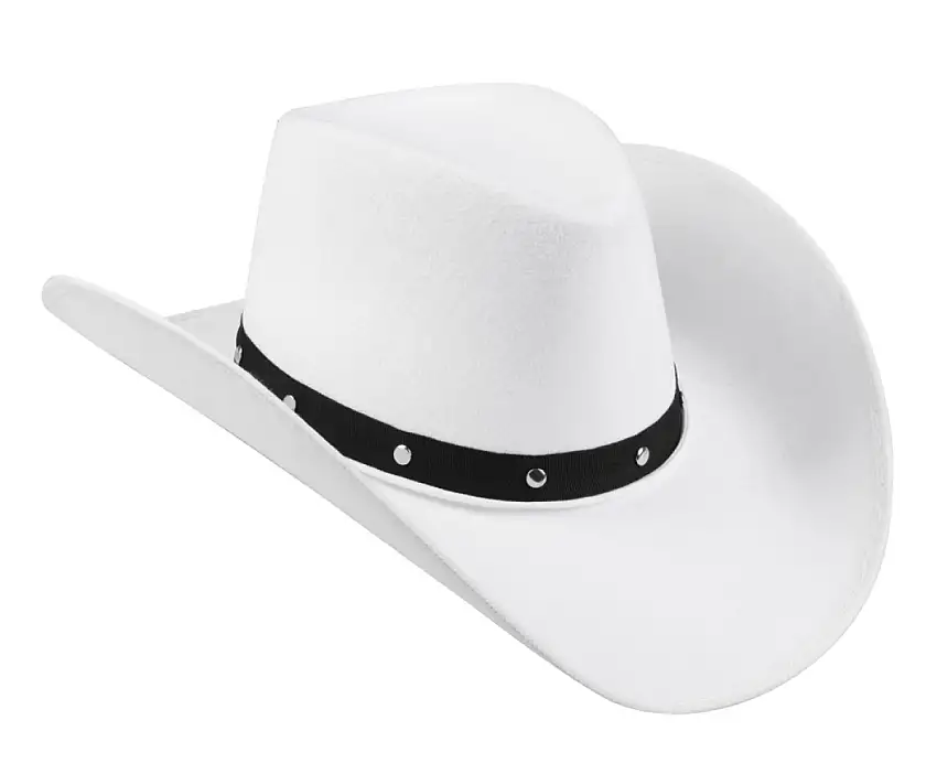 Cowboyhatt Vit