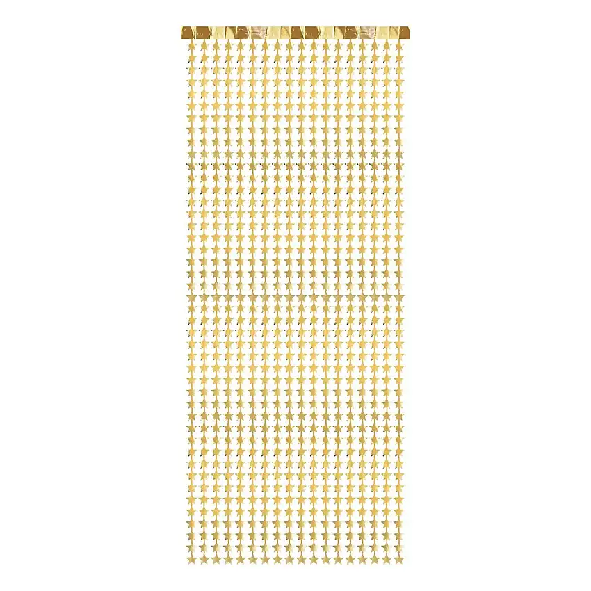 Dörrdraperi Stjärnor Guld