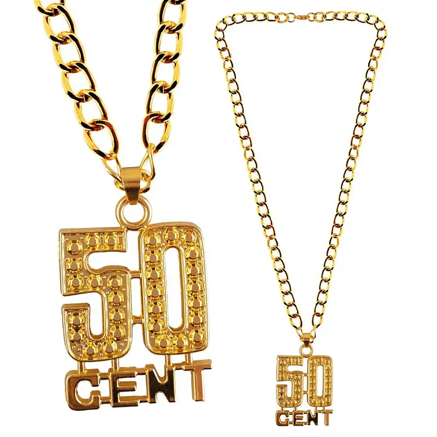 50 Cent Halsband Guld