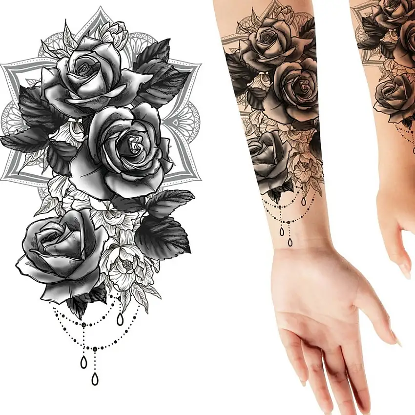 Rosor Falsk Tatuering