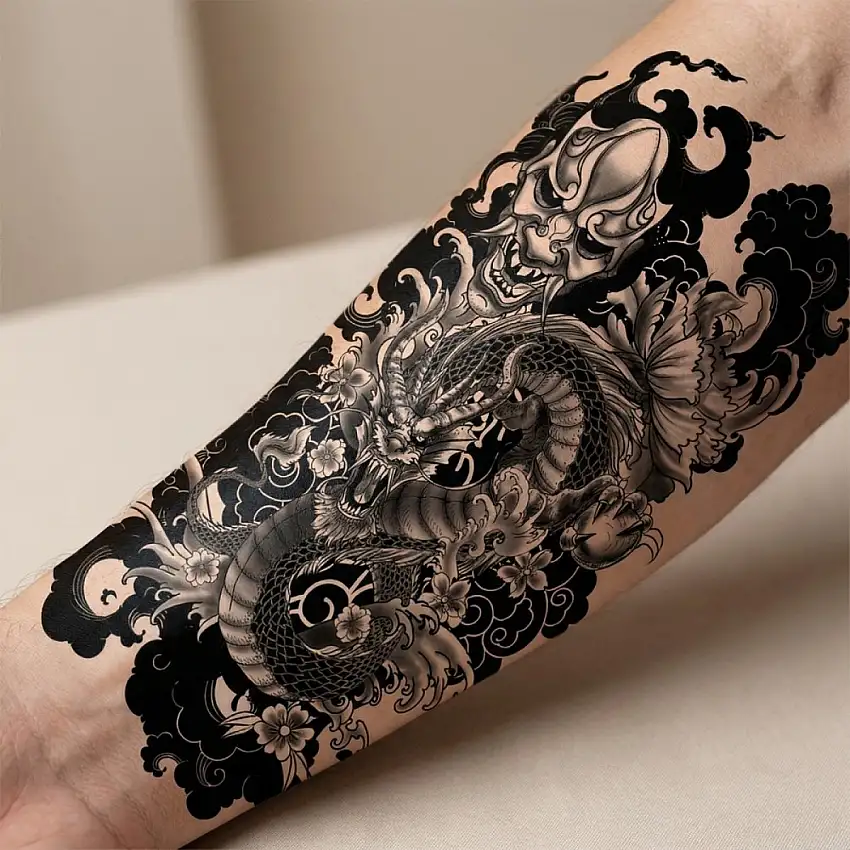 Drake Falsk Tatuering