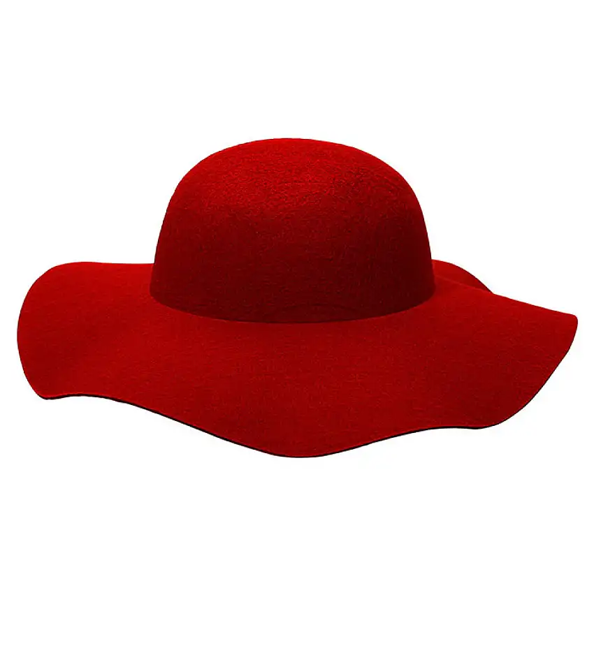 Filt Sommarhatt Röd