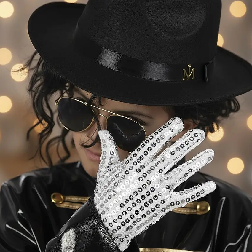 Michael Jackson® Hatt & Handskar Barn