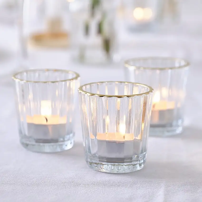 Värmeljusstakar Guld