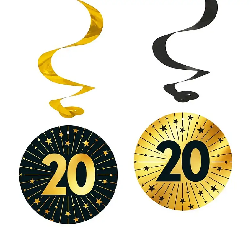 20 År Golden Celebrations Swirls