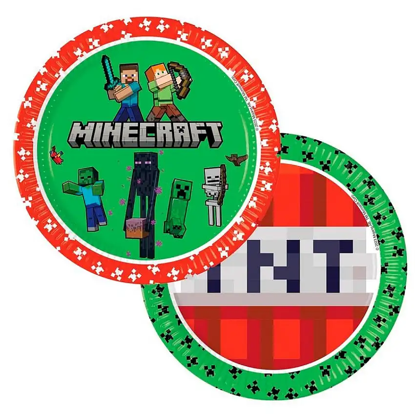 Minecraft® Papptallrikar