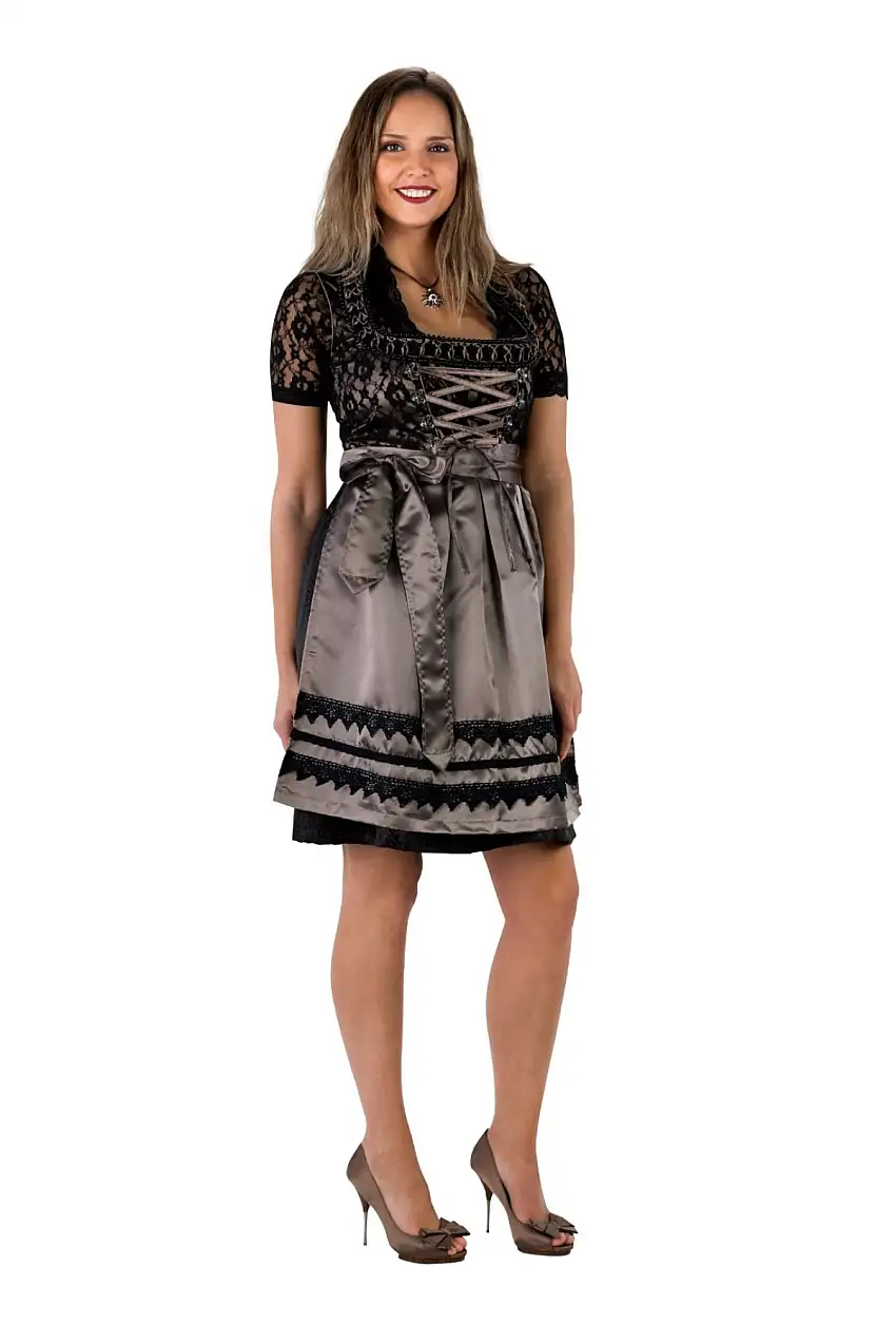 Dirndl Midi Svart