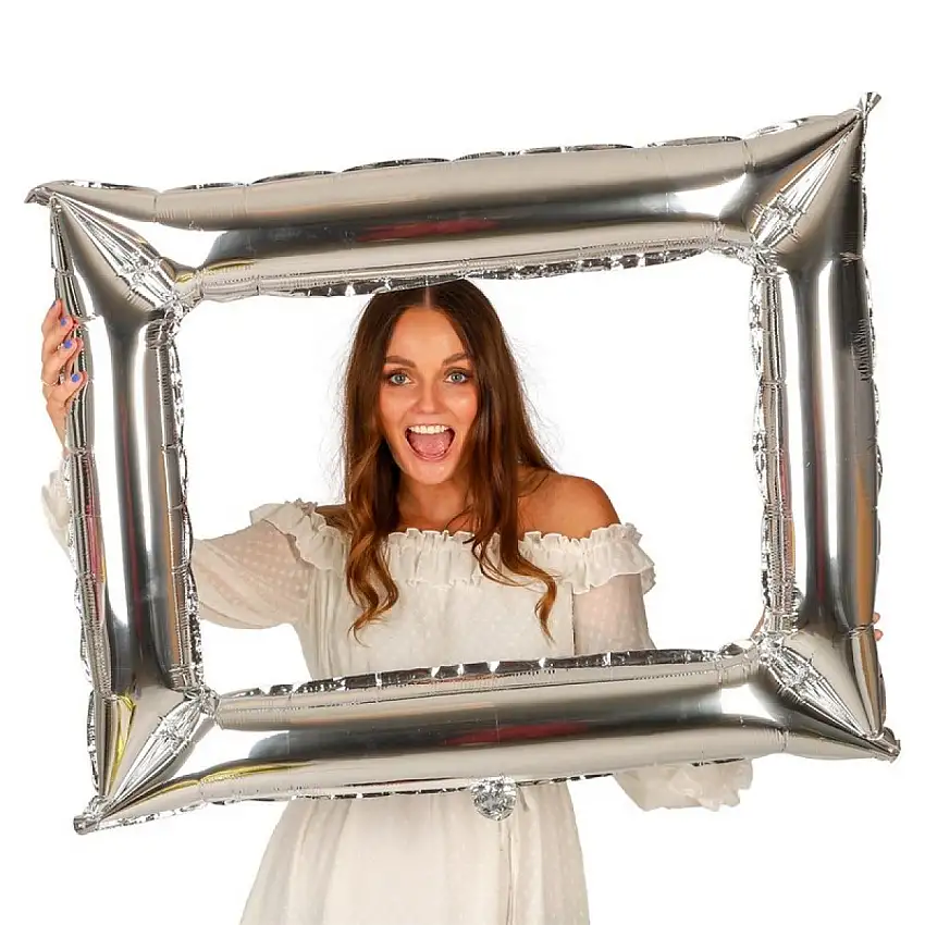 Fotoram Folieballong Silver