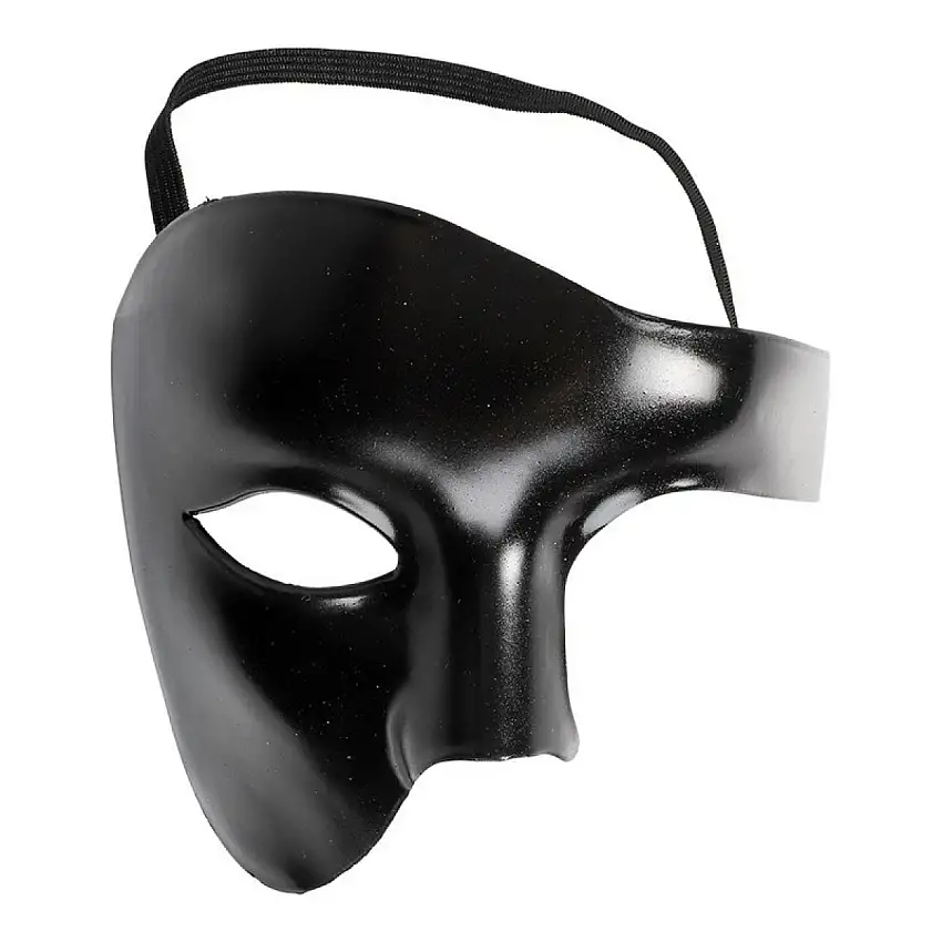 Phantom Halvmask Svart
