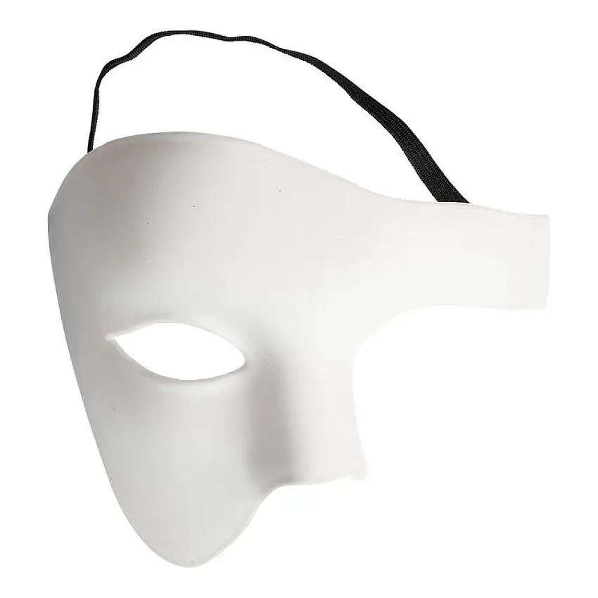 Phantom Halvmask Vit
