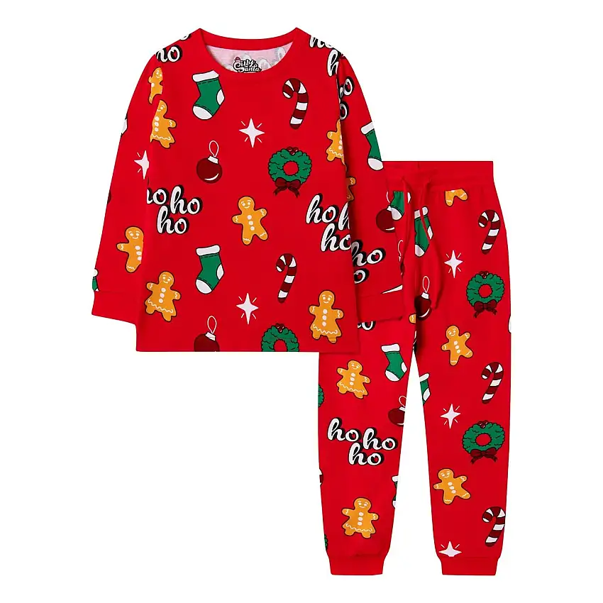 Hohoho Röd Julpyjamas för Barn