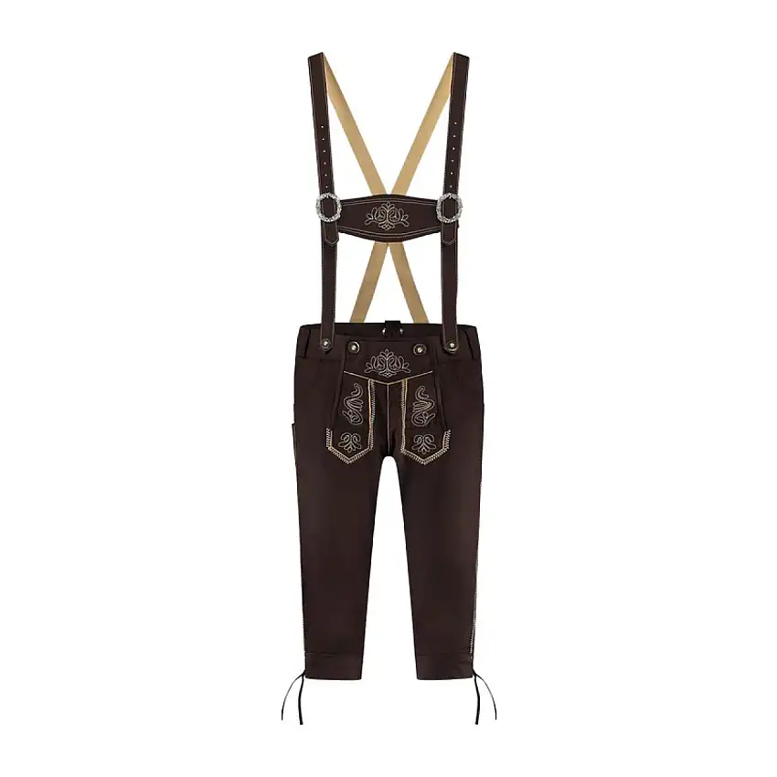 Lederhosen Knälånga Mörkbrun