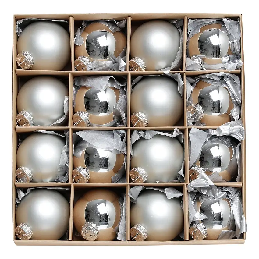 Julgranskulor Silver