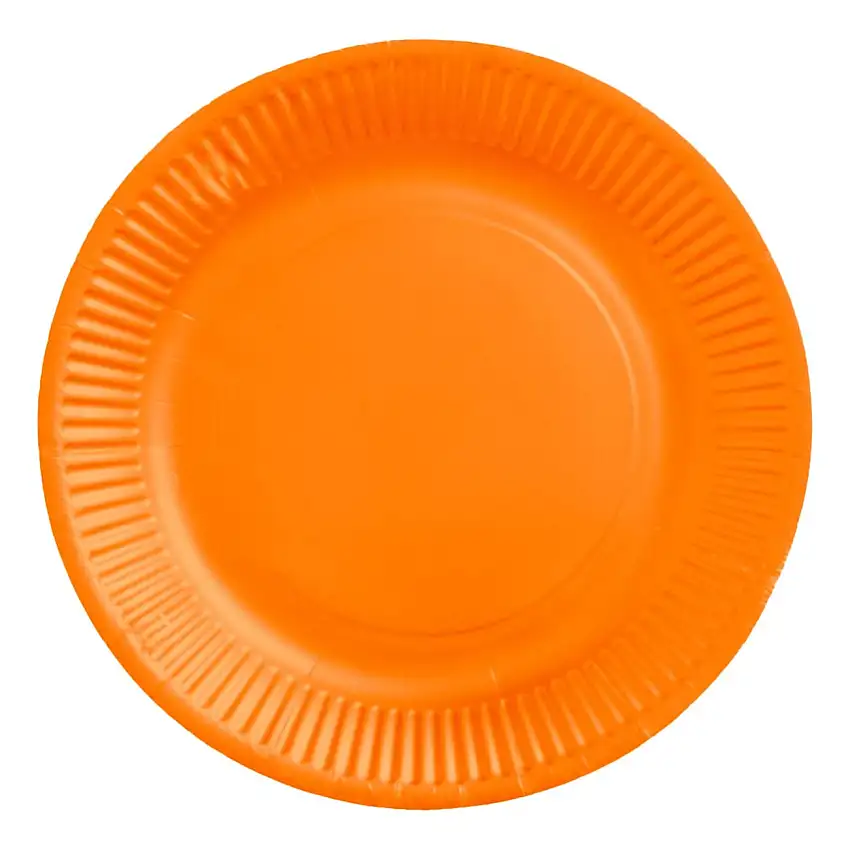 Papperstallrikar Orange