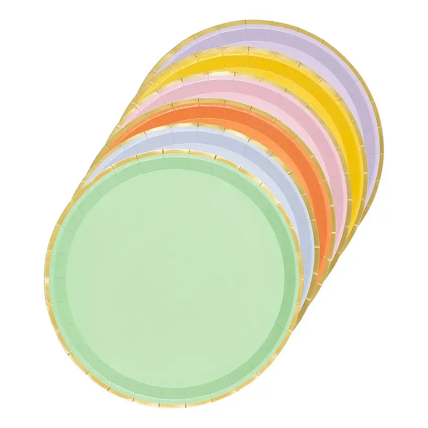 Papperstallrikar Pastell