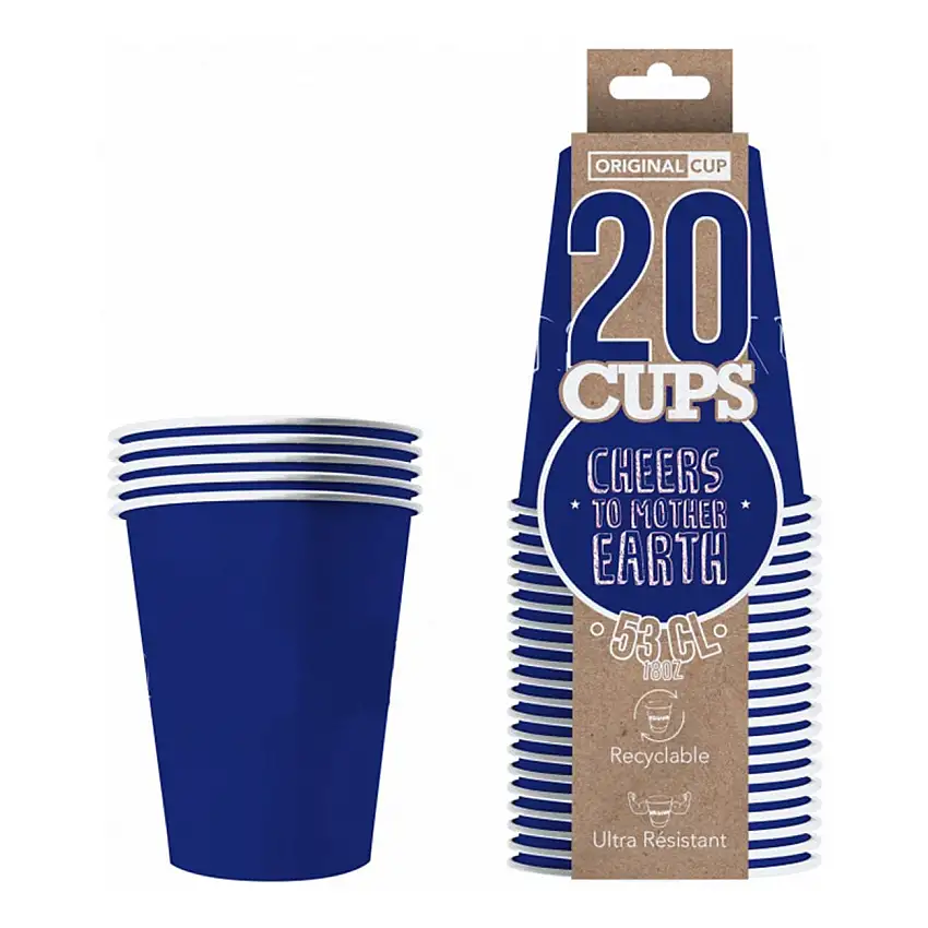 Party Cups Papper Marinblå