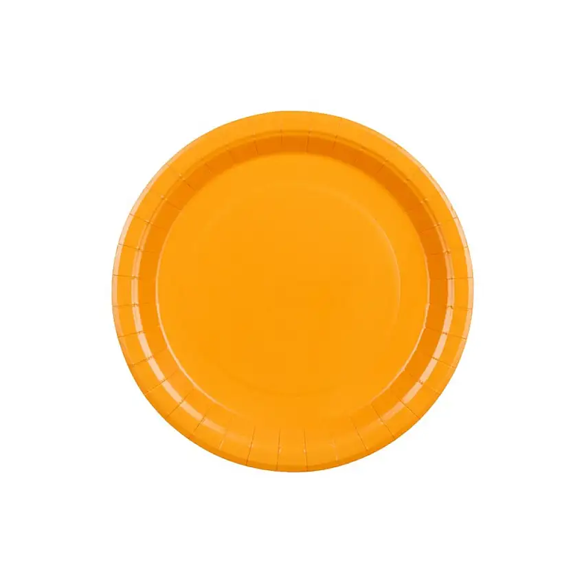 Papperstallrikar Ljusorange