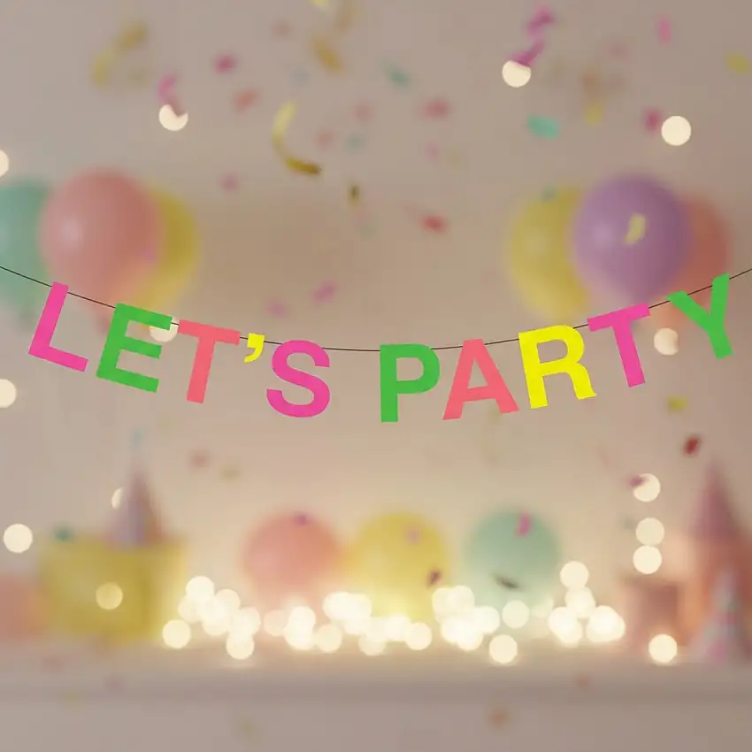 LET'S PARTY Girlang Neon