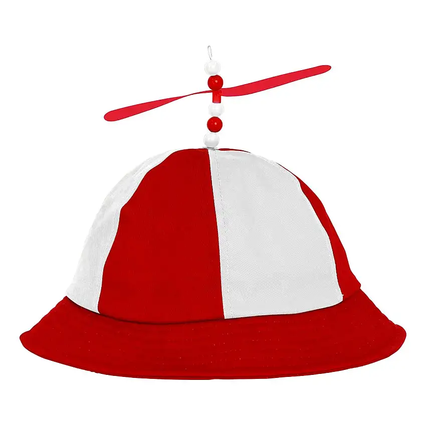 Propellerhatt Röd/Vit