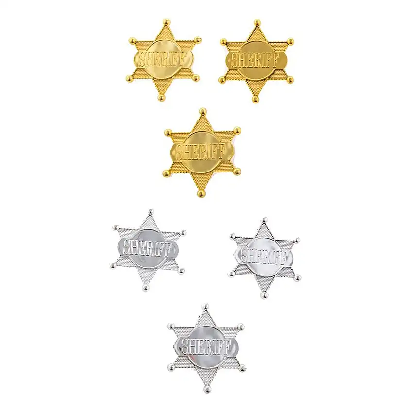 Sheriffstjärnor Guld/Silver