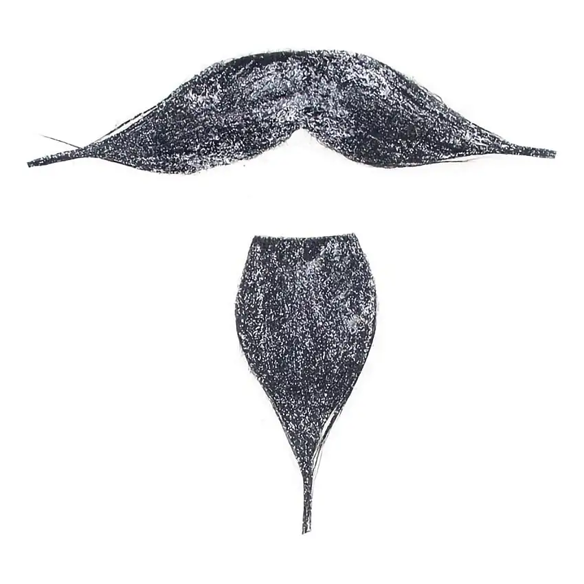 Skägg & Mustasch Silver