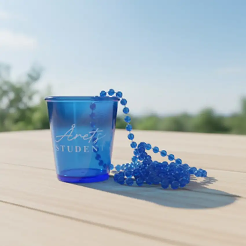 Årets Student Shotglas Halsband Blå