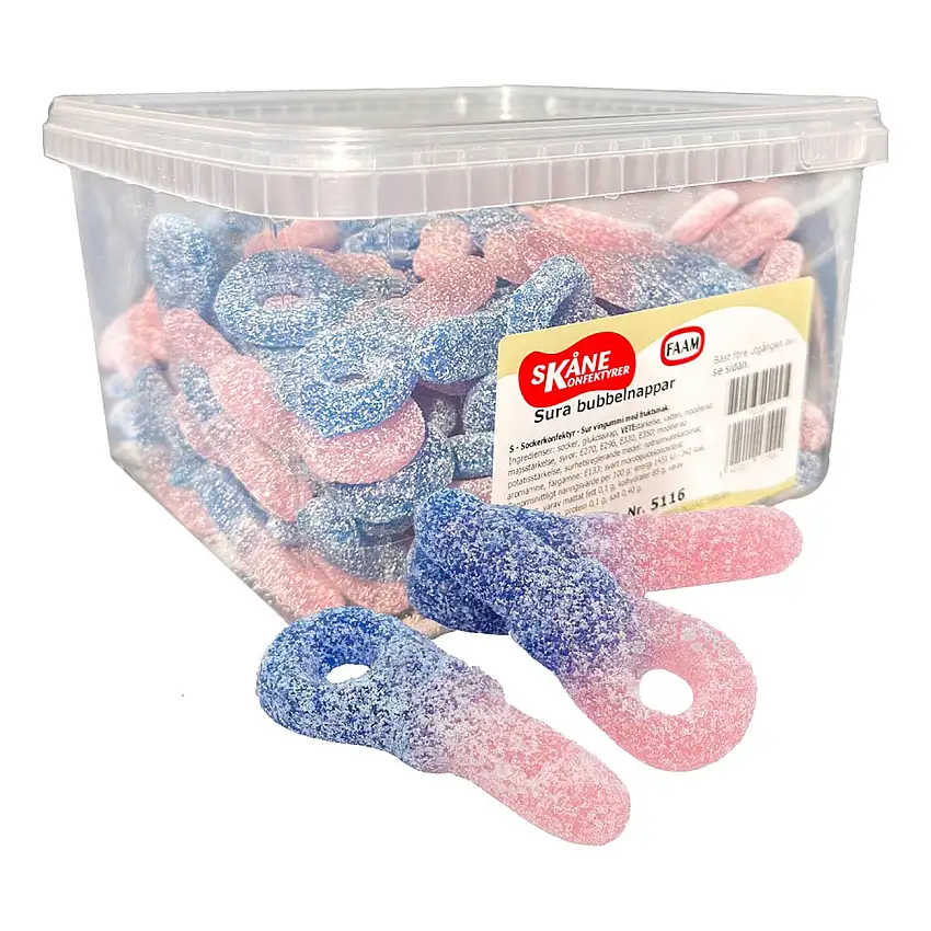 Sura Bubbelnappar Storpack