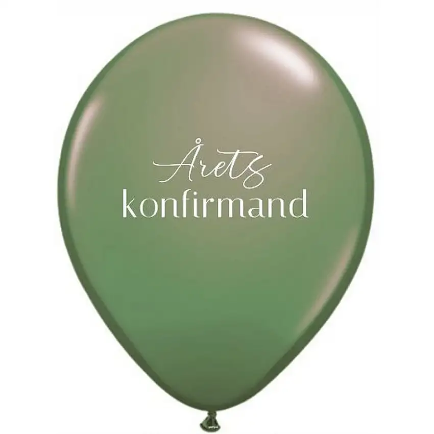 Årets Konfirmand Ballonger Olivgröna