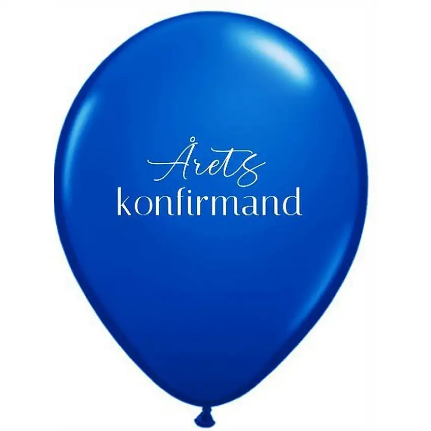 Årets Konfirmand Ballonger Kungsblå
